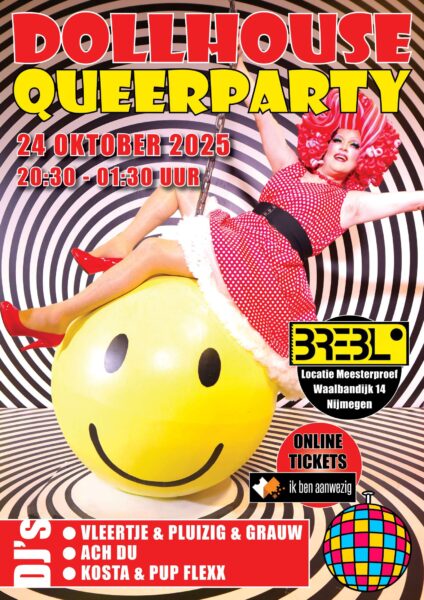 DollhouseQueerparty, 24 oktober 2025, Brebl Nijmegen.